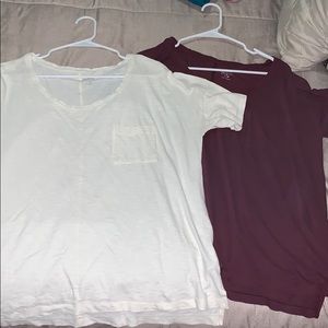 2 women’s boyfriend T shirts